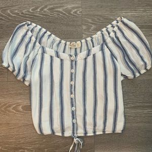 Hollister Off The Shoulder Crop Top